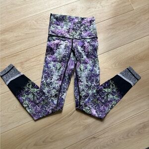 Purple and Black Leggings
